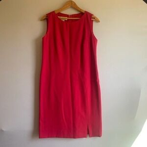 AUSTIN Reed Pink Wool Shealth Dress 8